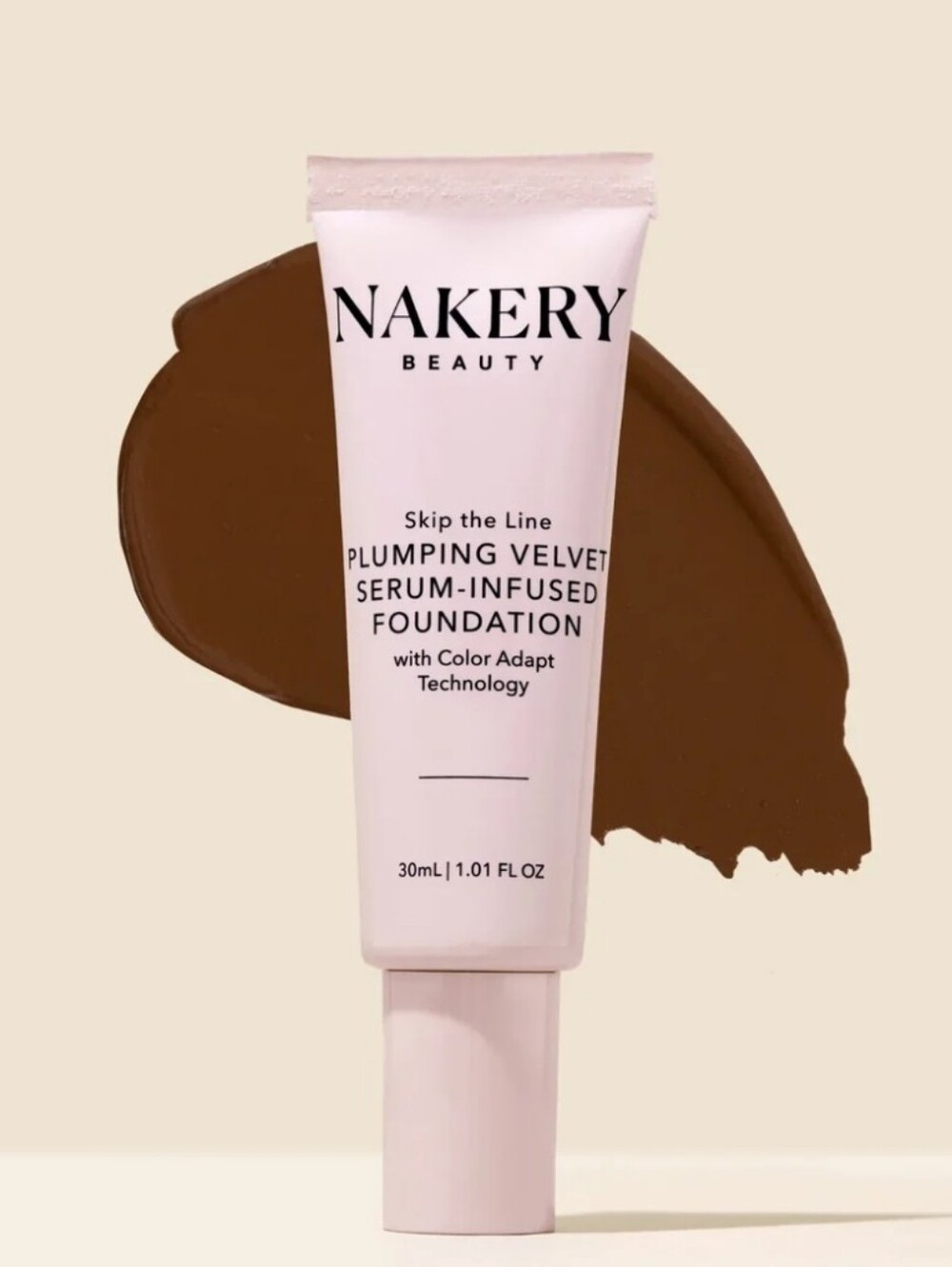 msrp $34 -$40 Nakery Plumping Velvet Serum-Infused Foundation in Deep